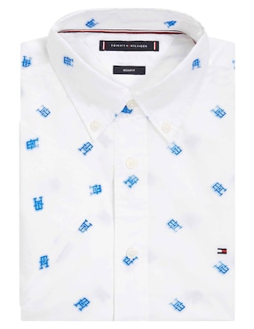 Camisa casual Tommy Hilfiger de algodón manga corta para hombre