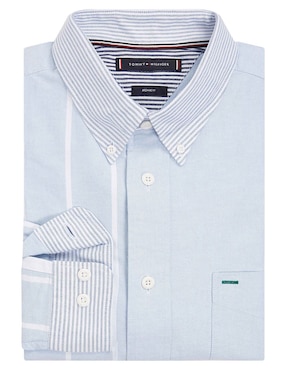 Camisa casual Tommy Hilfiger de algodón manga larga para hombre
