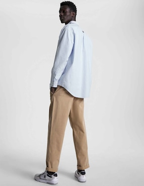 Camisa casual Tommy Hilfiger de algodón manga larga para hombre
