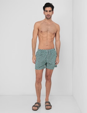 Traje De Baño Boardies Calzón De Malla Integrado Para Hombre