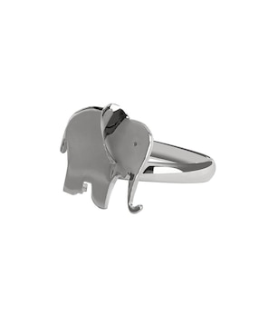 Anillo Cometa Elefante P 925 de plata brillante