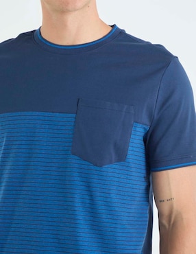 Playera Perry Ellis cuello redondo para hombre