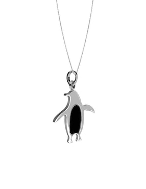 Collar Cometa Pingüino de plata P 925