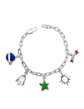 Pulsera Cometa Charms Con Acabado Brillante