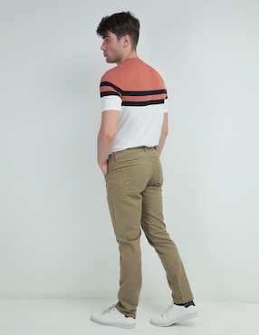 Pantalón recto Perry Ellis de algodón para hombre