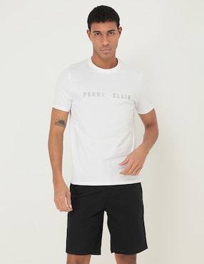 Playera Perry Ellis Cuello Redondo Para Hombre