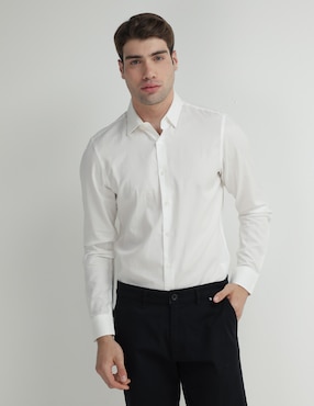 Camisa De Vestir Perry Ellis De Manga Larga Para Hombre