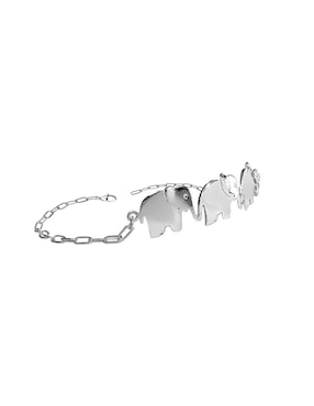 Pulsera Cometa de plata con acabado brillante