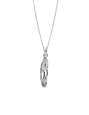 Collar de calavera Cometa de plata P 925