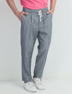 Pantalón Straight Nuatica De Lino Para Hombre