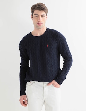 Sueter Polo Ralph Lauren Cuello Redondo Para Hombre