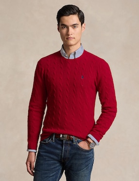 Sueter Polo Ralph Lauren Cuello Redondo Para Hombre