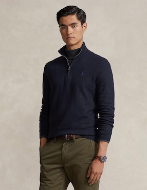 Sueter Polo Ralph Lauren Cuello Con Cierre Para Hombre