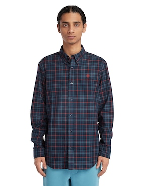 Camisa casual Timberland de algodón manga larga para hombre