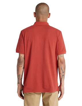 Camisa casual Timberland de algodón manga corta para hombre