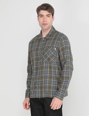 Camisa casual Timberland de algodón manga larga para hombre