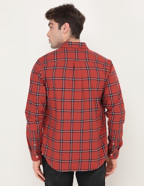 Camisa casual Timberland de algodón manga larga para hombre