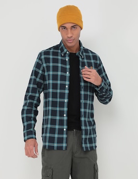 Camisa casual Timberland de algodón manga larga para hombre