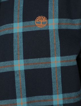 Camisa casual Timberland de algodón manga larga para hombre