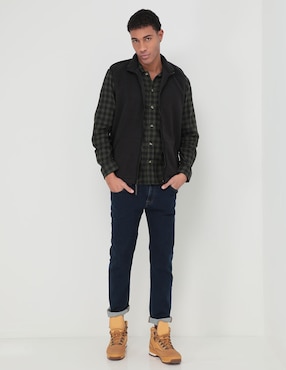Camisa casual Timberland de algodón manga larga para hombre