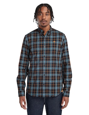 Camisa casual Timberland de algodón manga larga para hombre