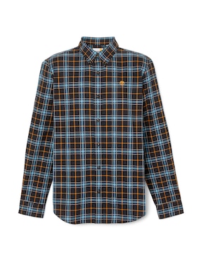 Camisa casual Timberland de algodón manga larga para hombre