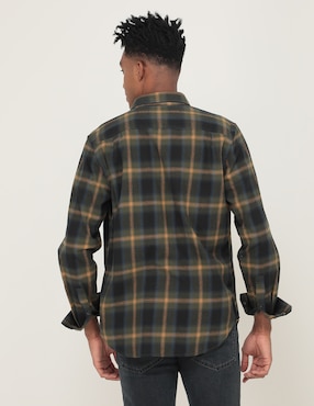 Camisa casual Timberland de algodón manga larga para hombre