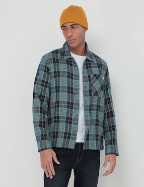 Camisa casual Timberland de algodón manga larga para hombre