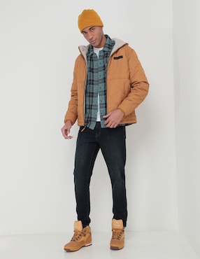 Camisa casual Timberland de algodón manga larga para hombre
