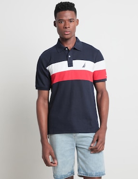 Playera Tipo Polo Nautica Para Hombre