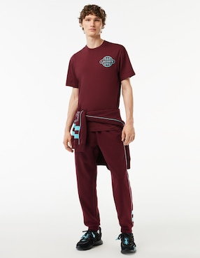 Playera Lacoste Transitional Active cuello redondo para hombre