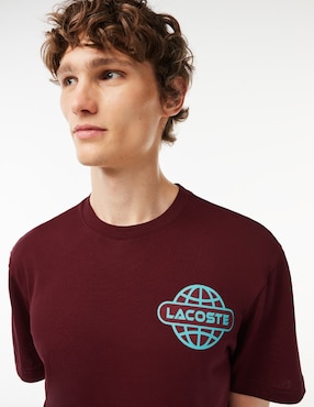 Playera Lacoste Transitional Active cuello redondo para hombre