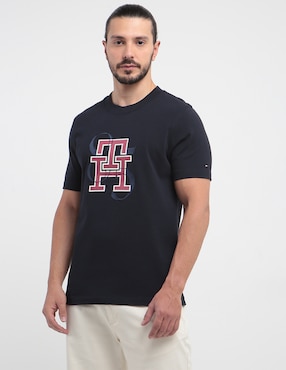 Playera Tommy Hilfiger Monogram Cuello Redondo Para Hombre