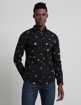 Camisa Casual Ps By Paul Smith De Algodón Manga Larga Para Hombre