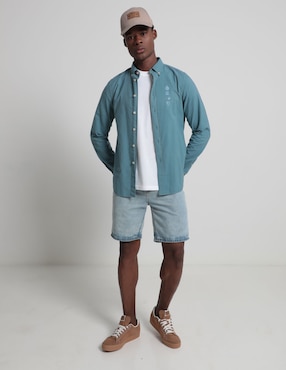 Camisa casual Ps By Paul Smith de algodón manga larga para hombre