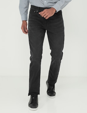 Jeans Slim Scappino Lavado Obscuro Para Hombre