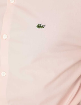 Camisa casual Lacoste de algodón manga larga para hombre