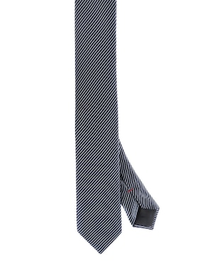 Corbata HUGO Slim De Seda Estampado A Rayas Para Hombre