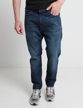 Jeans Slim HUGO Deslavado Para Hombre