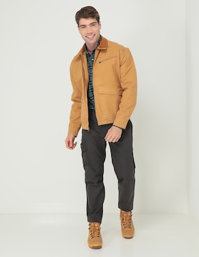 Chamarra casual Timberland de algodón para hombre