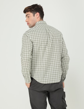 Camisa casual Timberland de algodón manga larga para hombre