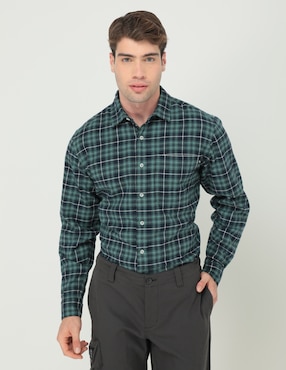 Camisa casual Timberland de algodón manga larga para hombre