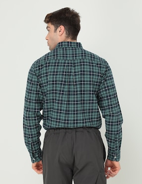 Camisa casual Timberland de algodón manga larga para hombre