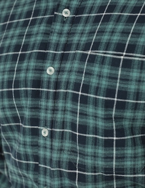 Camisa casual Timberland de algodón manga larga para hombre