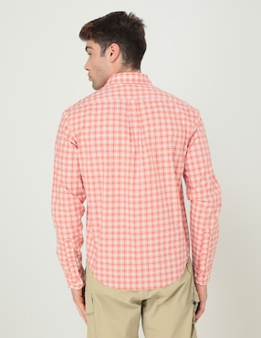 Camisa casual Timberland de algodón manga larga para hombre