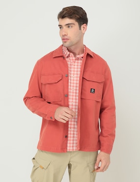 Camisa casual Timberland de algodón manga larga para hombre