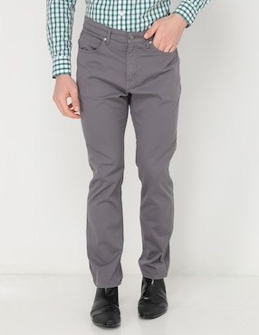 Pantalón Straight Scappino De Algodón Para Hombre