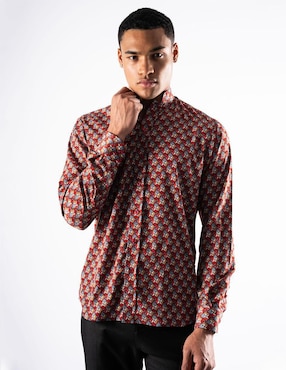 Camisa casual Rcano manga larga para hombre