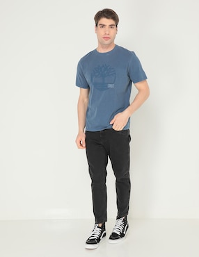 Playera Timberland garment dye cuello redondo para hombre
