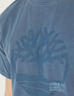Playera Timberland garment dye cuello redondo para hombre